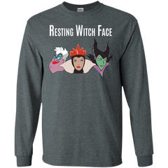 Maleficent Disney Shirt. Resting Witch Face Halloween Shirt LS Cotton T-Shirt - The White Eagles