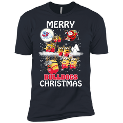 Fresno State Bulldogs Ugly Christmas Sweaters Minions Santa Claus Merry Christmas Men's Sleeve Shirt - The White Eagles