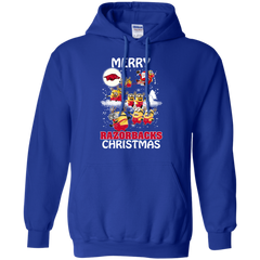 Arkansas Razorback T Shirts Minions Santa Claus Merry Christmas Hoodie - The White Eagles