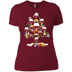 Christmas Is Coming Wine Santa Claus Ugly Christmas Sweater Ladies' Shirt - The White Eagles