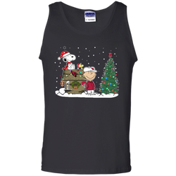 Arizona Cardinals Snoopy The Peanuts Movie Christmas Football Super Bowl Tank Top - The White Eagles