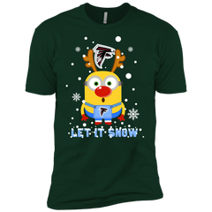 Minion Atlanta Falcons Ugly Christmas Sweaters Let It Snow Men's Sleeve Shirt - The White Eagles