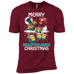 Coastal Carolina Chanticleers Ugly Christmas Sweaters Minions Santa Claus Merry Christmas Men's Sleeve Shirt - The White Eagles