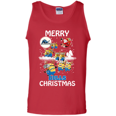 Buffalo Bulls Ugly Christmas Sweaters Minions Santa Claus Merry Christmas Tank Top - The White Eagles