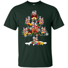 Christmas Is Coming Mickey Mouse Santa Claus Ugly Christmas Sweater Cotton T-Shirt - The White Eagles