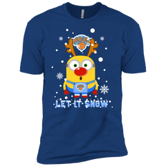Minion New York Knicks Ugly Christmas Sweaters Let It Snow Men's Sleeve Shirt - The White Eagles