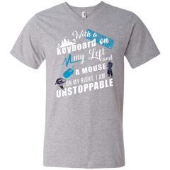 Fortnite I Am Unstoppable Men's V-Neck T-Shirt - The White Eagles