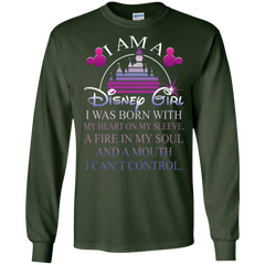 I Am A Disney Girl I Can't Control T-shirts LS Cotton T-Shirt - The White Eagles