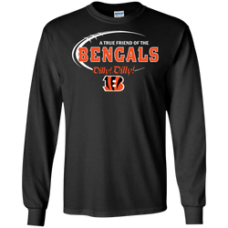 Dilly Dilly Cincinnati Bengals A True Friend Of The Bengals LS Cotton T-Shirt - The White Eagles