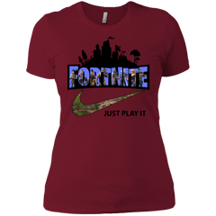 Fortnite Just Play It Nike Logo Ladies' Shirt - The White Eagles