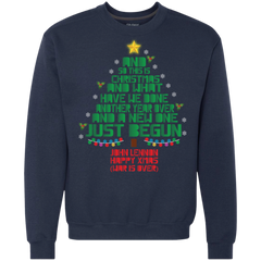 And So This Is And What Have We Done Another Year Over And A New One Just Begun John Lennon War Is Over Sweatshirt - The White Eagles