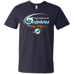 Nfl Dilly Dilly Miami Dolphins A True Friend Of The Dolphins Men's V-Neck T-Shirt - The White Eagles