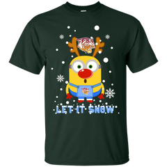 Minion Bethune-cookman Wildcats Ugly Christmas Sweaters Let It Snow Cotton T-Shirt - The White Eagles