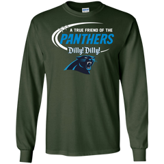 Dilly Dilly Panthers A True Friend Of The Panthers LS Cotton T-Shirt - The White Eagles