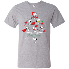 Snoopy Merry Christmas The Peanuts Movie Men's V-Neck T-Shirt - The White Eagles
