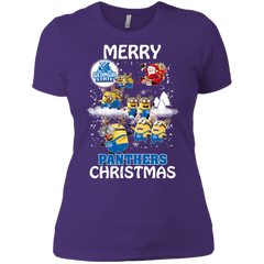 Georgia State Panthers Ugly Christmas Sweaters Minions Santa Claus Merry Christmas Ladies' Shirt - The White Eagles
