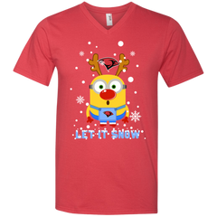 Minion Incarnate Word Cardinals Ugly Christmas Sweaters Let It Snow Men's V-Neck T-Shirt - The White Eagles