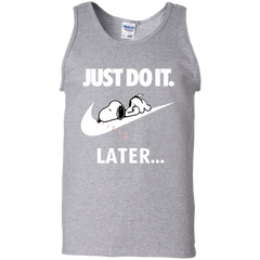 Just Do It The Peanuts Movie Snoopy Nike Logo Tank Top - The White Eagles