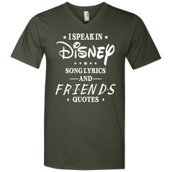 Disney Song Lyrics And Friends Quotes Shirt Men's V-Neck T-Shirt - The White Eagles
