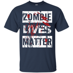 Zombie Lives Matter Tshirt Cotton T-Shirt - The White Eagles