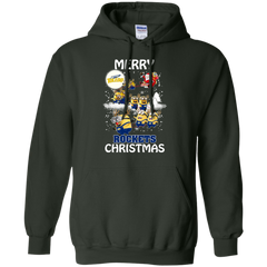 Toledo Rockets Ugly Christmas Sweaters Minions Santa Claus Merry Christmas Hoodie - The White Eagles