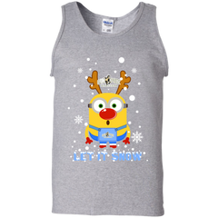 Minion Calpoly Mustangs Ugly Christmas Sweaters Let It Snow Tank Top - The White Eagles
