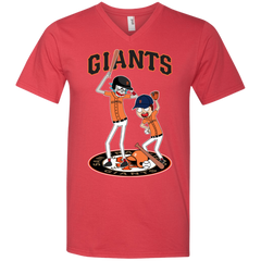 San Francisco Giants Baseball Rick And Morty Men's V-Neck T-Shirt - The White Eagles