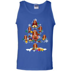Christmas Is Coming Football Santa Claus Ugly Christmas Sweater Tank Top - The White Eagles