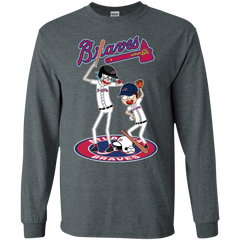 Atlanta Braves Baseball Rick And Morty LS Cotton T-Shirt - The White Eagles