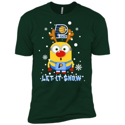 Minion Indiana Pacers Ugly Christmas Sweaters Let It Snow Men's Sleeve Shirt - The White Eagles