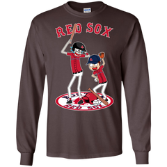 Boston Red Sox Baseball Rick And Morty LS Cotton T-Shirt - The White Eagles