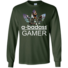 A-badass Gamer Fortnite Adidas LS Cotton T-Shirt - The White Eagles