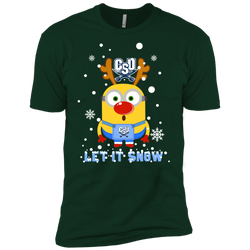 Minion Charleston Southern Buccaneers Ugly Christmas Sweaters Let It Snow Men's Sleeve Shirt - The White Eagles