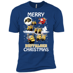 Colorado Buffaloes Ugly Christmas Sweaters Minions Santa Claus Merry Christmas Men's Sleeve Shirt - The White Eagles