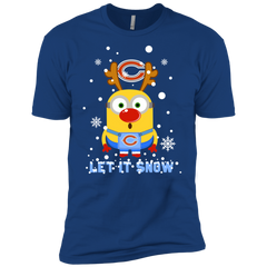 Minion Chicago Bears Ugly Christmas Sweaters Let It Snow Men's Sleeve Shirt - The White Eagles