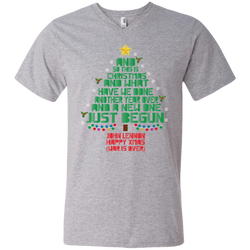 And So This Is And What Have We Done Another Year Over And A New One Just Begun John Lennon War Is Over Men's V-Neck T-Shirt - The White Eagles