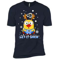 Minion Los Angeles Rams Ugly Christmas Sweaters Let It Snow Men's Sleeve Shirt - The White Eagles