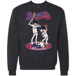 Atlanta Braves Baseball Rick And Morty Sweatshirt - The White Eagles