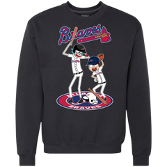 Atlanta Braves Baseball Rick And Morty Sweatshirt - The White Eagles