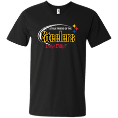 Dilly Dilly Pittsburgh Steelers A True Friend Of The Steelers Men's V-Neck T-Shirt - The White Eagles