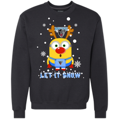 Minion Maine Black Bears Ugly Christmas Sweaters Let It Snow Sweatshirt - The White Eagles