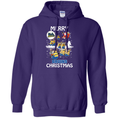 Ucla Bruins Ugly Christmas Sweaters Minions Santa Claus Merry Christmas Hoodie - The White Eagles