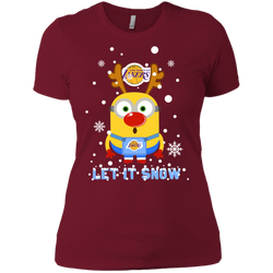 Minion Los Angeles Lakers Ugly Christmas Sweaters Let It Snow Ladies' Shirt - The White Eagles