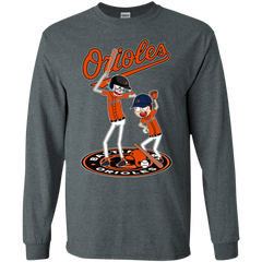 Baltimore Orioles Baseball Rick And Morty LS Cotton T-Shirt - The White Eagles