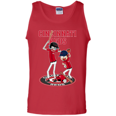Cincinnati Reds Baseball Rick And Morty Tank Top - The White Eagles
