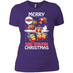 Arkansas State Red Wolves T Shirts Minions Santa Claus Merry Christmas Ladies' Shirt - The White Eagles