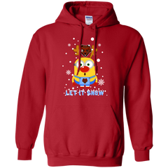 Minion Brown Bears Ugly Christmas Sweaters Let It Snow Hoodie - The White Eagles