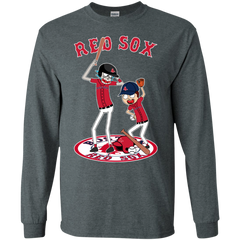 Boston Red Sox Baseball Rick And Morty LS Cotton T-Shirt - The White Eagles