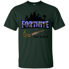 Fortnite Just Play It Nike Logo Cotton T-Shirt - The White Eagles