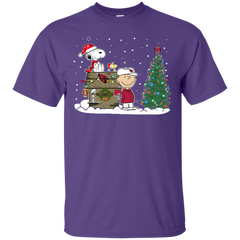 Arizona Cardinals Snoopy The Peanuts Movie Christmas Football Super Bowl Cotton T-Shirt - The White Eagles